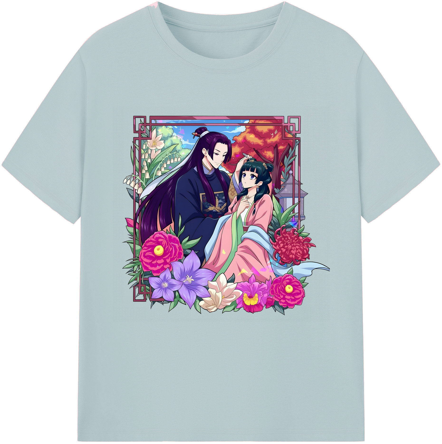 （画像用） 薬屋のひとりごと The Apothecary Diaries 綿100％半袖Tシャツ（フロントプリント）
